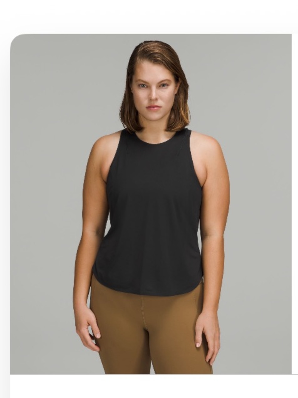 lululemon athletica Black High-Neck Tank Top